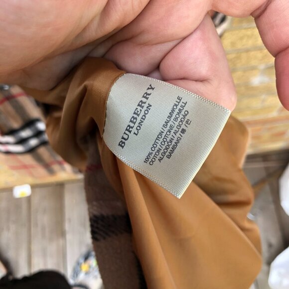 RARE Burberry Supernova Jacket XXL Cotton Long Coat - Picture 15 of 15